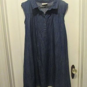 Denim Short Sleeve Dress